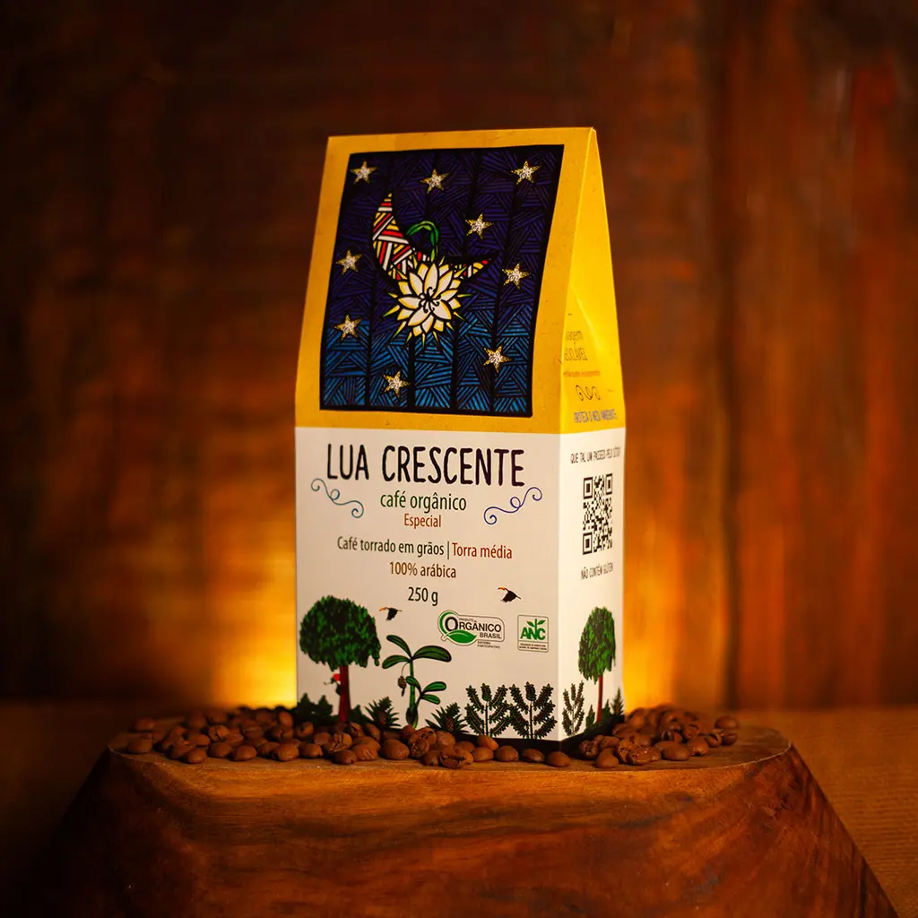 Café Orgânico Especial em Grãos - Lua Crescente - Sitio Maria Lua