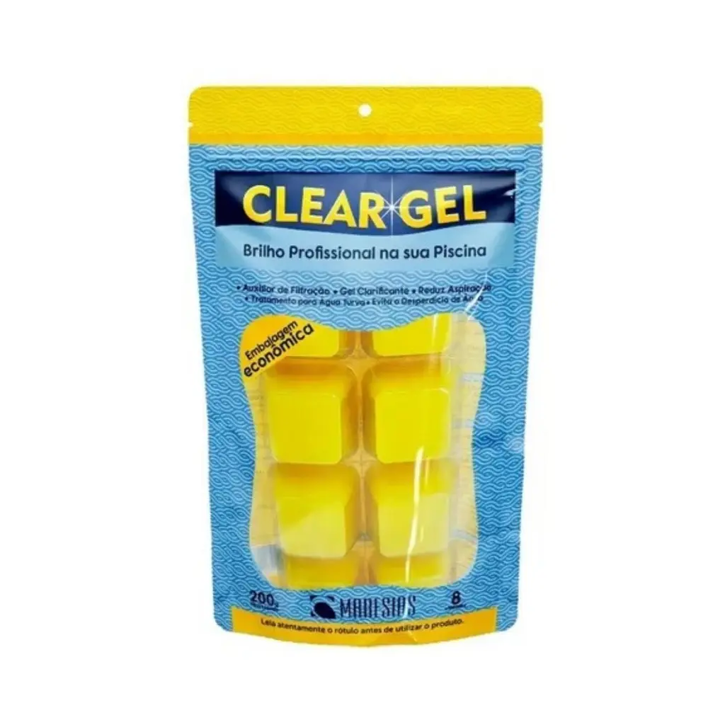 Clear Gel 200g Clarificante Decantador em Gel para Piscina Maresias