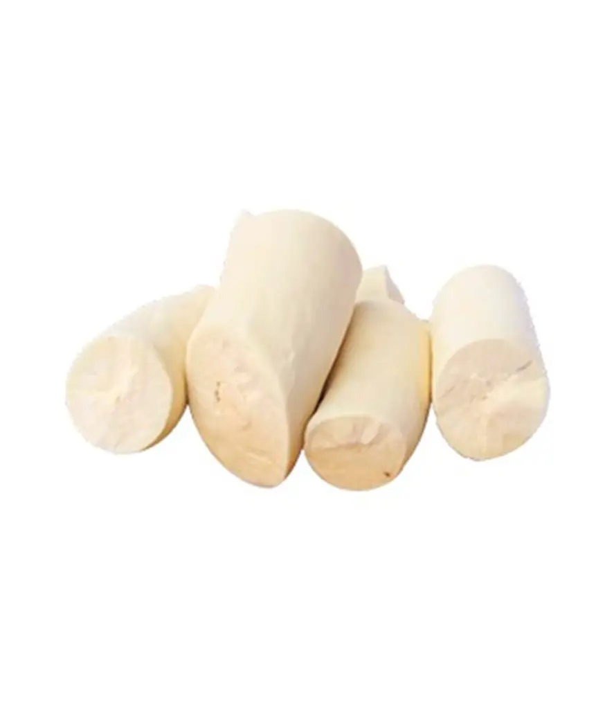 Mandioca Amarela descascada e congelada 1 kg
