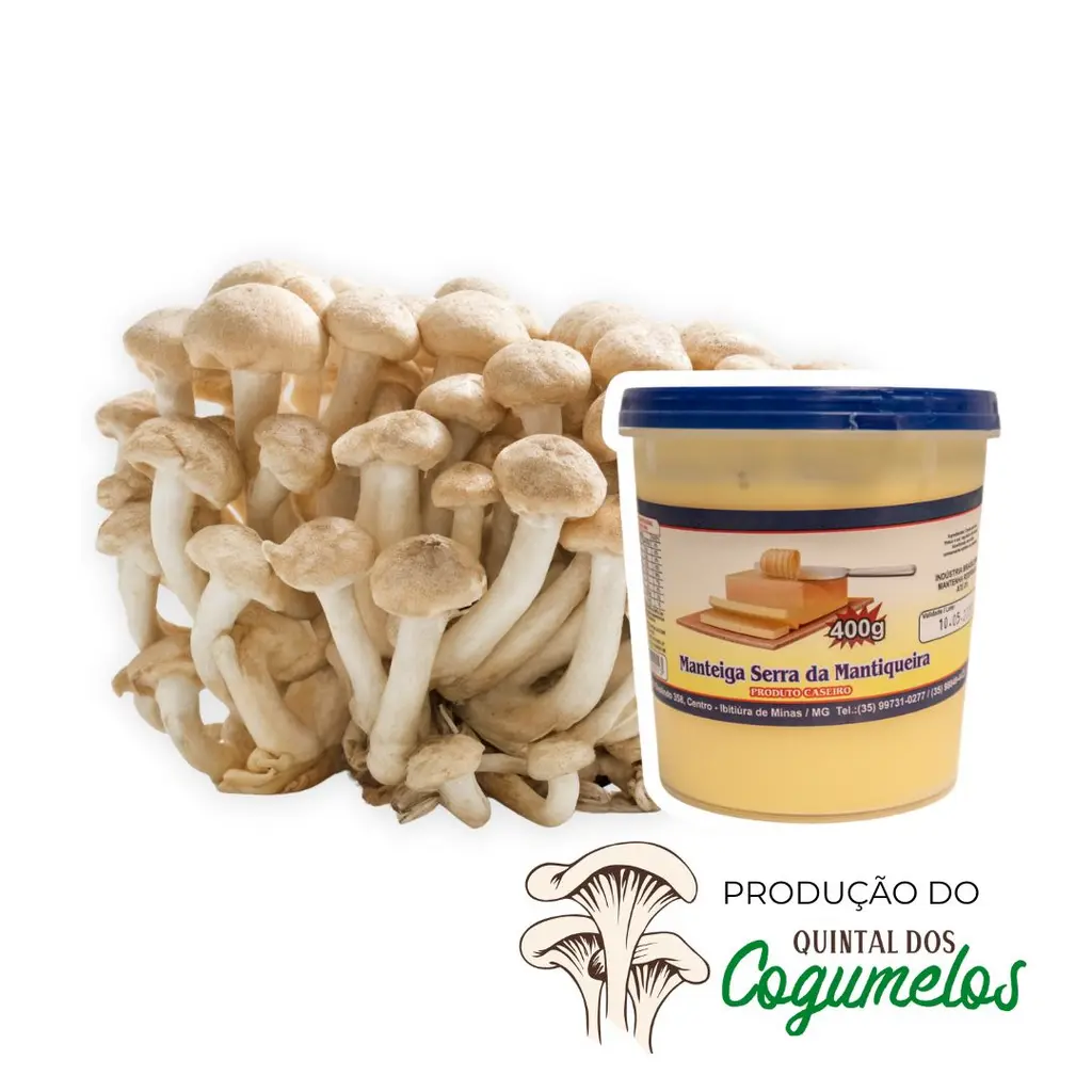 🎁 COMBO 🎁 Cogumelo Shimeji 1Kg + 1 Manteiga Caseira 400g